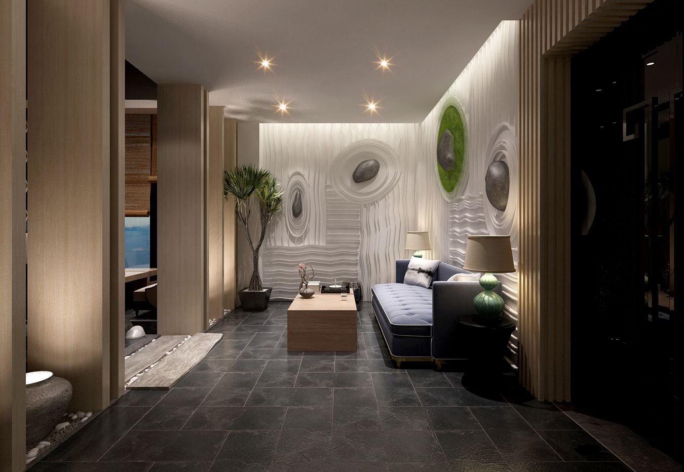 有格調的中式茶樓裝修效果圖